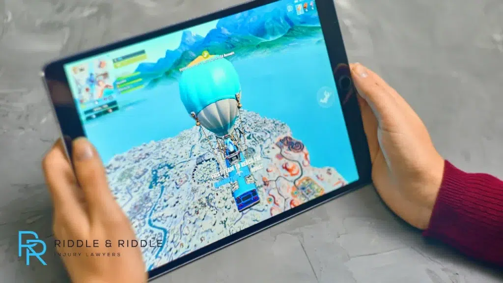 A child playing a Roblox game