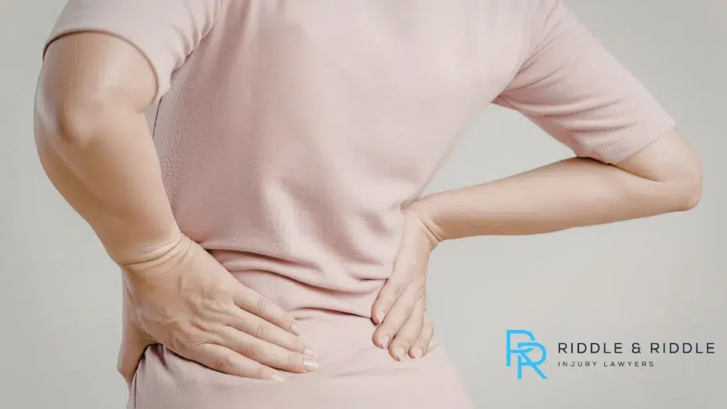 Person stretching their lower back